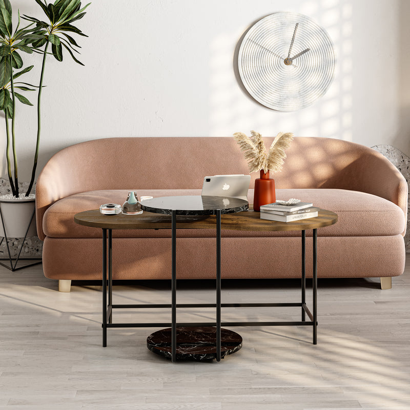 Cuddle Coffee Table - Modern 2-piece Nested Set