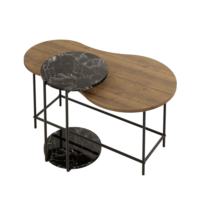 Cuddle Coffee Table - Modern 2-piece Nested Set - Additional Image 3