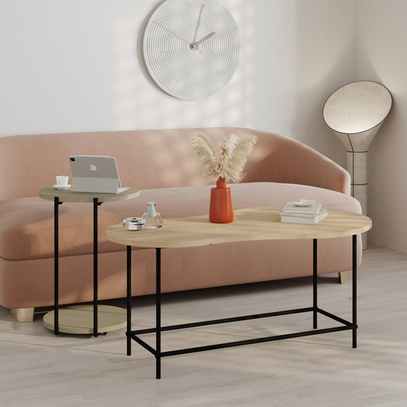 Cuddle Coffee Table - Modern 2-piece Nested Set
