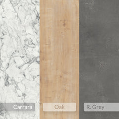 Nesty Modern Coffee Table 3 Pieces – Oak - Retro Grey - Carrara