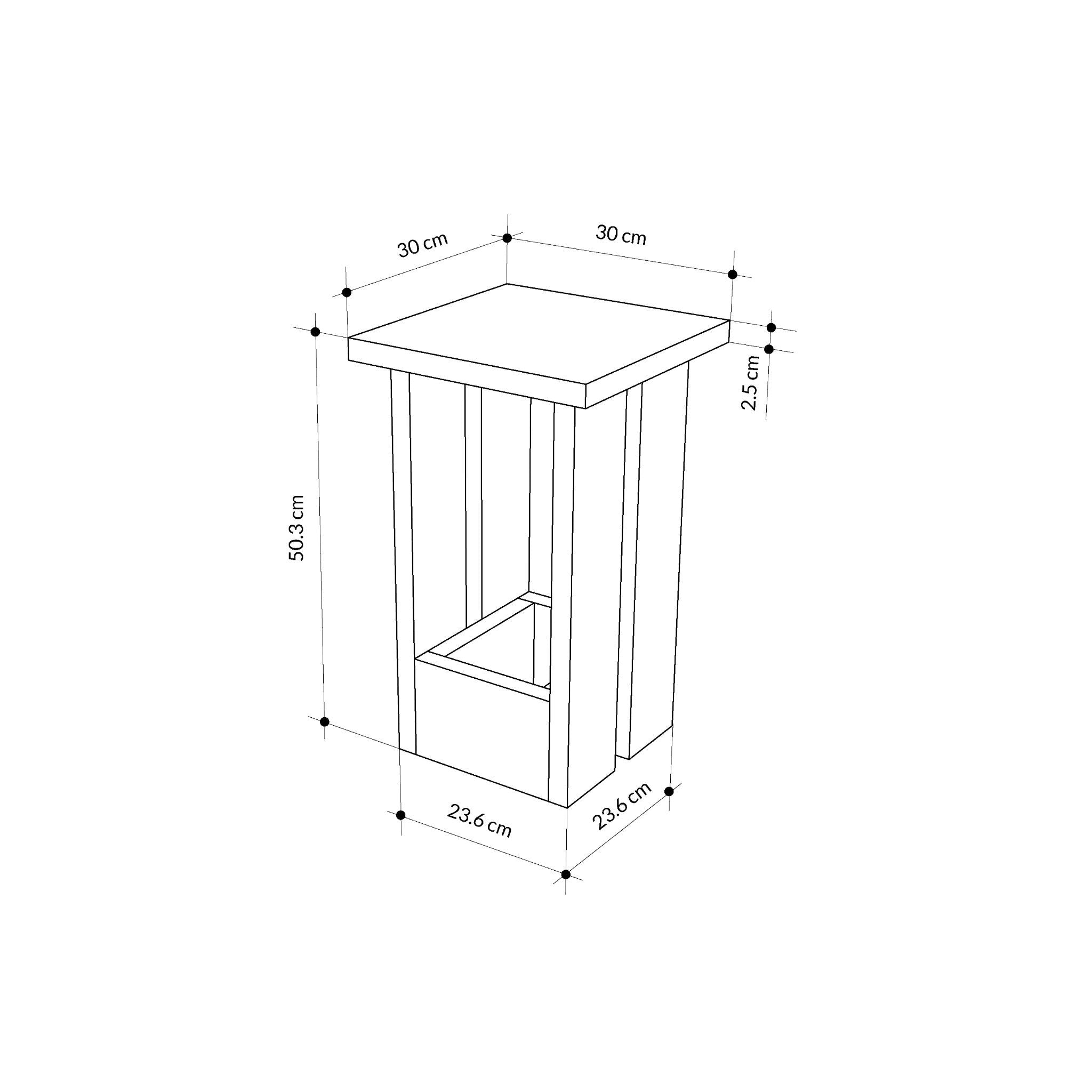 Tasos Modern Side Table