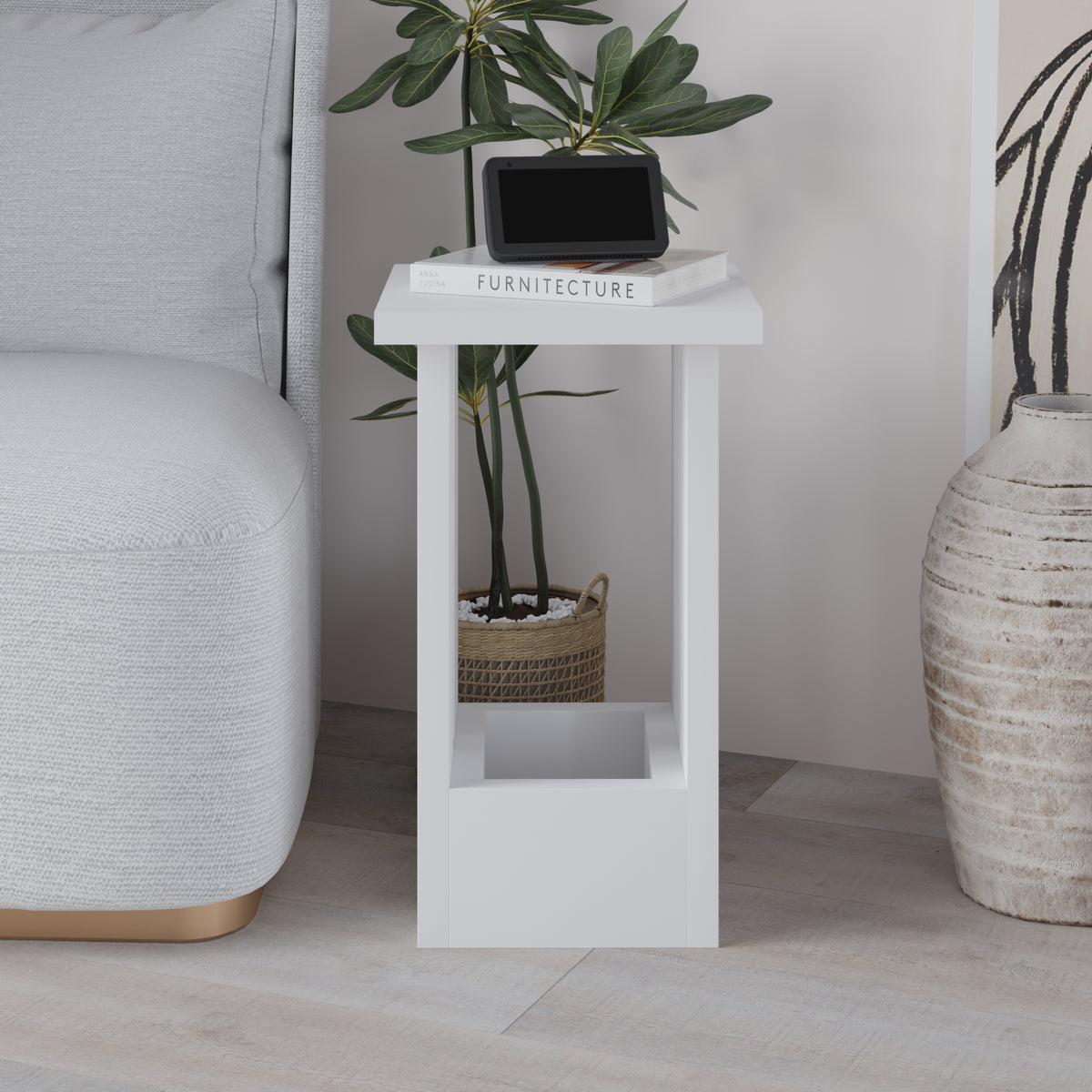 Tasos Side Table – compact modern accent table ideal for bedside or sofa side – Decortie
