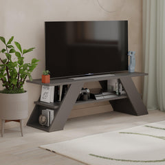 Farfalla Modern TV Stand Multimedia Centre TV Unit With Shelves 120cm - Decortie