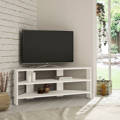 Thales Corner Modern TV Stand Multimedia Centre Corner 110cm