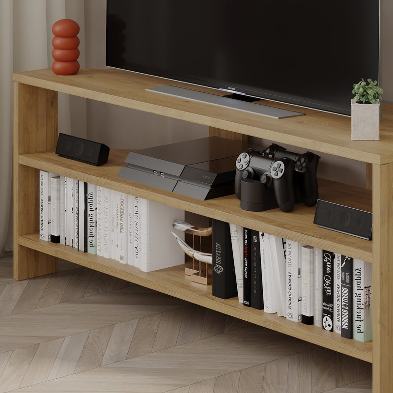 Thales Corner Modern TV Stand Multimedia Centre Corner 110cm - Decortie