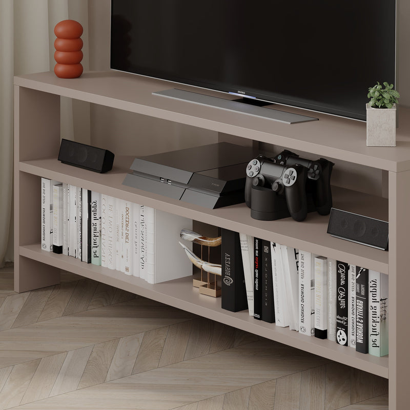 Thales Corner Modern TV Stand Multimedia Centre Corner 110cm - Decortie