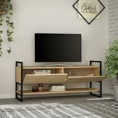 Metola Modern TV Stand Multimedia Centre TV Unit With Storage Cabinet 130cm - Decortie