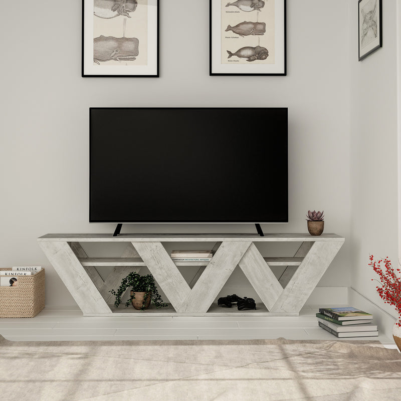 Ralla TV Stand 158cm – styled in living room – Decortie