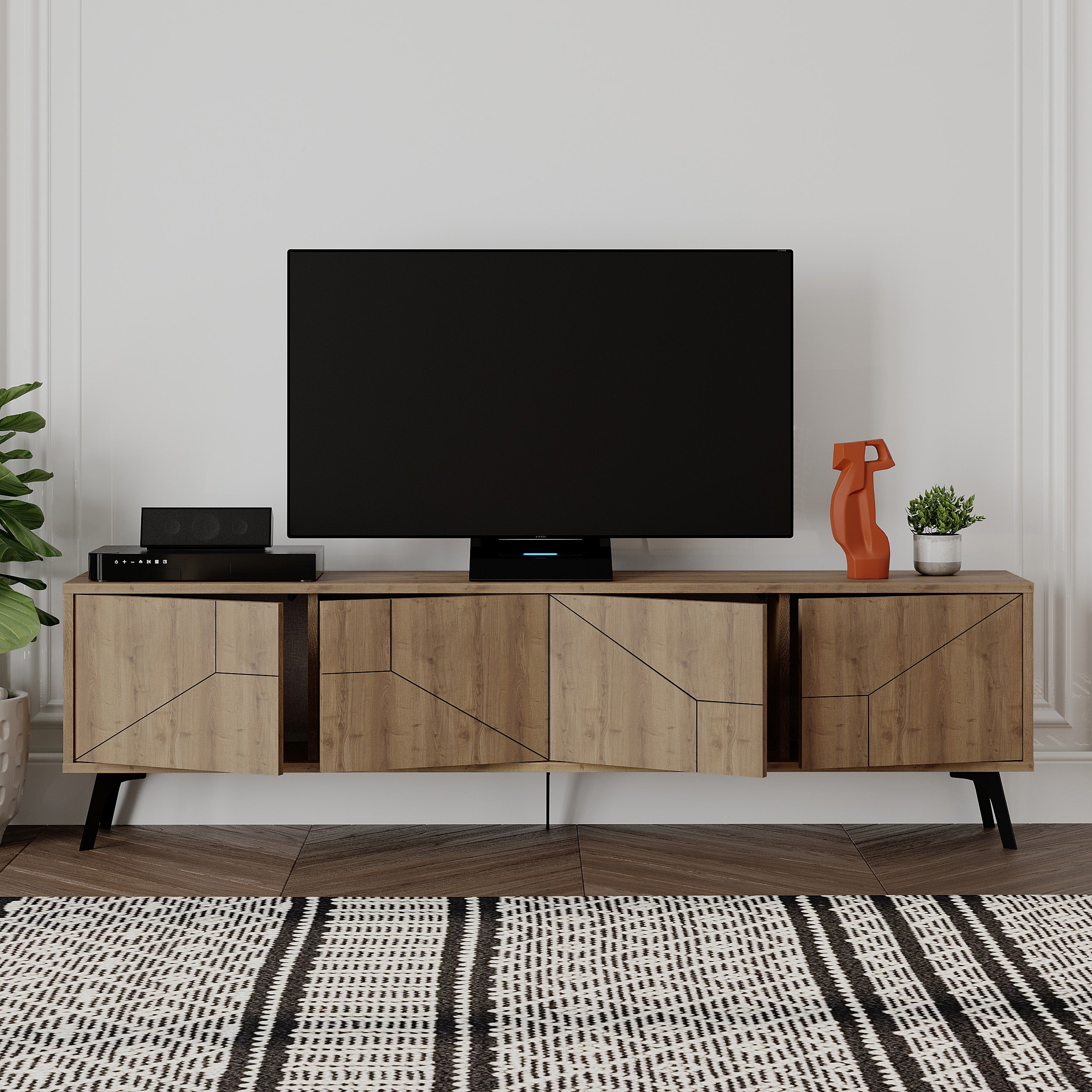 Dune TV Stand 180cm with open storage – Decortie