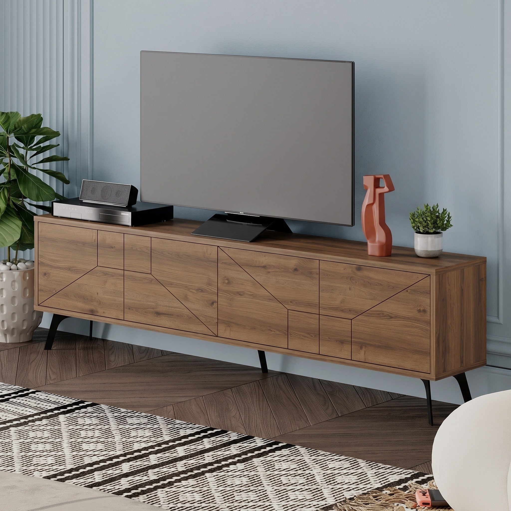 Dune Modern TV Stand With Storage Cabinet 180cm