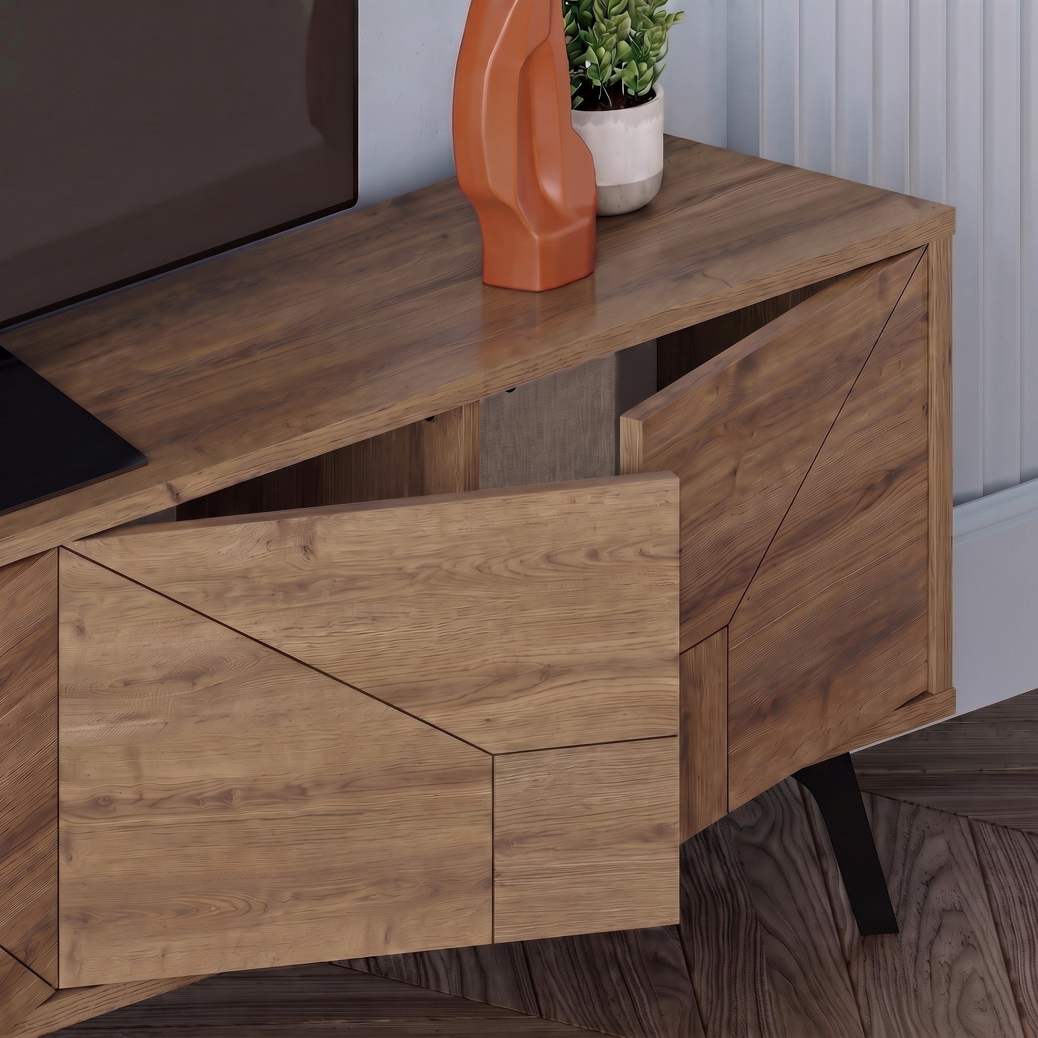 Dune Modern TV Stand With Storage Cabinet 180cm
