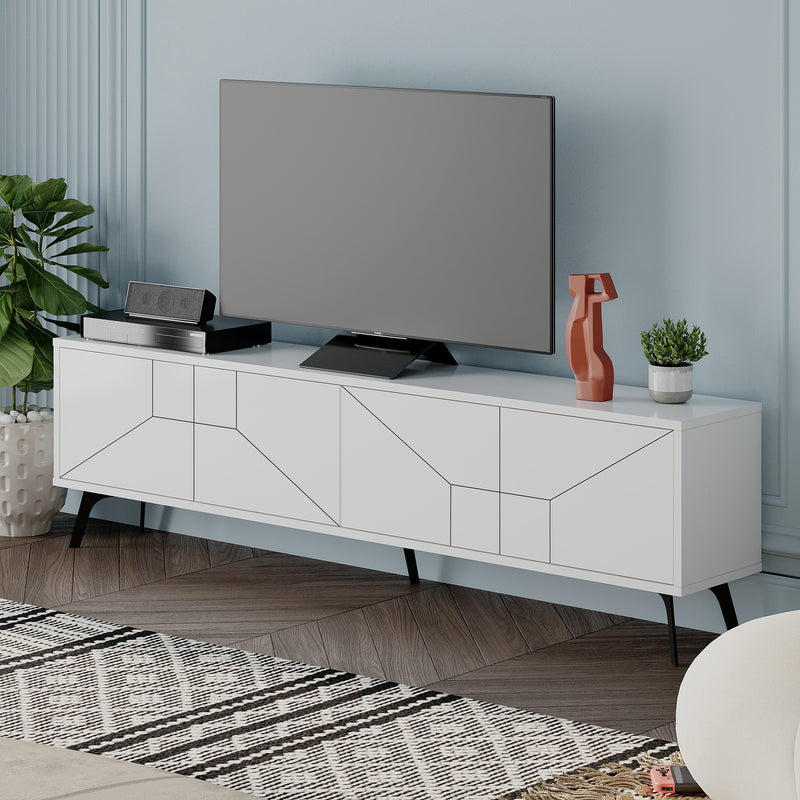 Dune TV Stand 180cm – styled in living room – Decortie