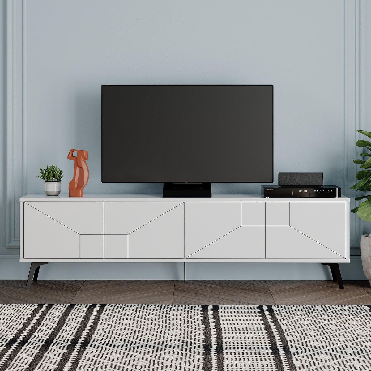 Dune Modern TV Stand With Storage Cabinet 180cm