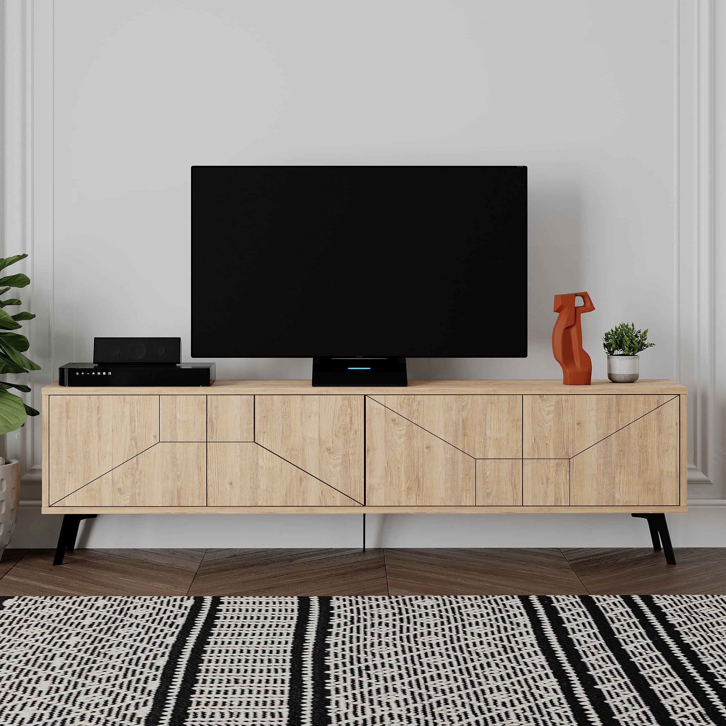 Dune TV Stand 180cm – room hero view – Decortie