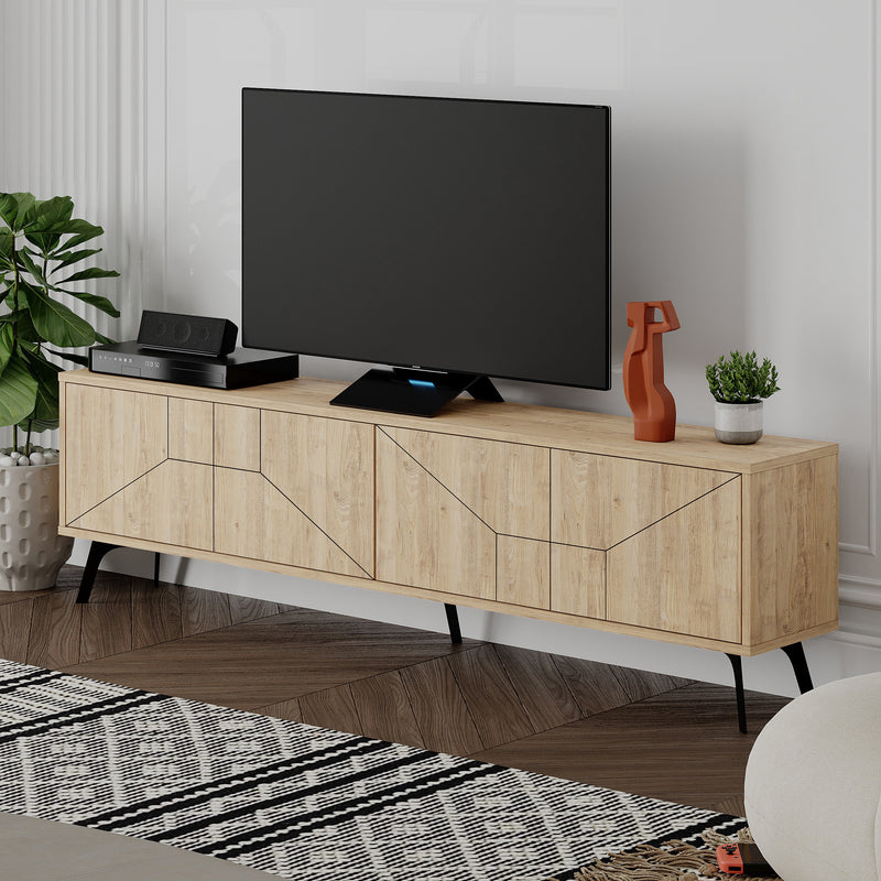 Dune TV Stand 180cm – styled in living room – Decortie