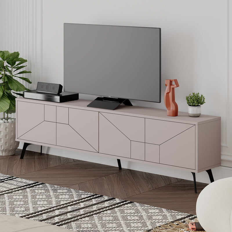 Dune TV Stand 180cm – styled in living room – Decortie