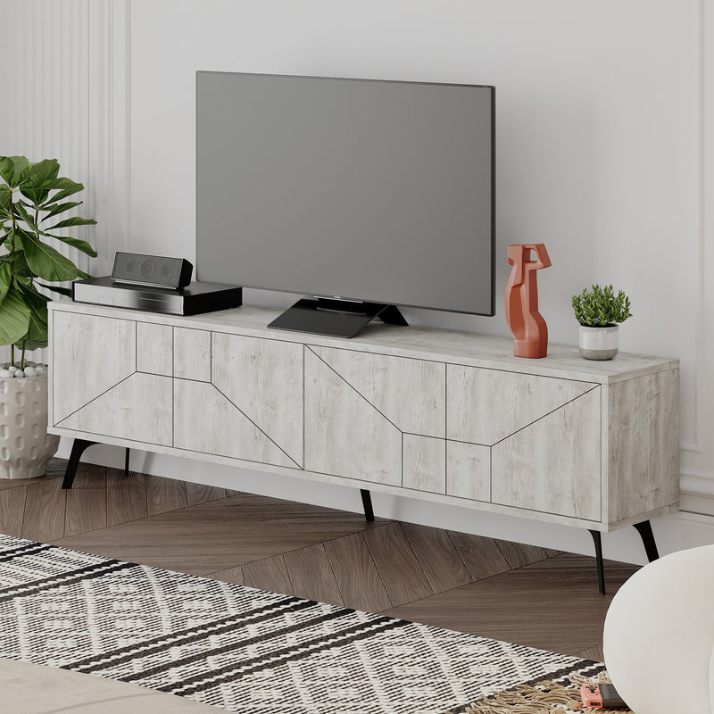 Dune TV Stand 180cm – styled in living room – Decortie