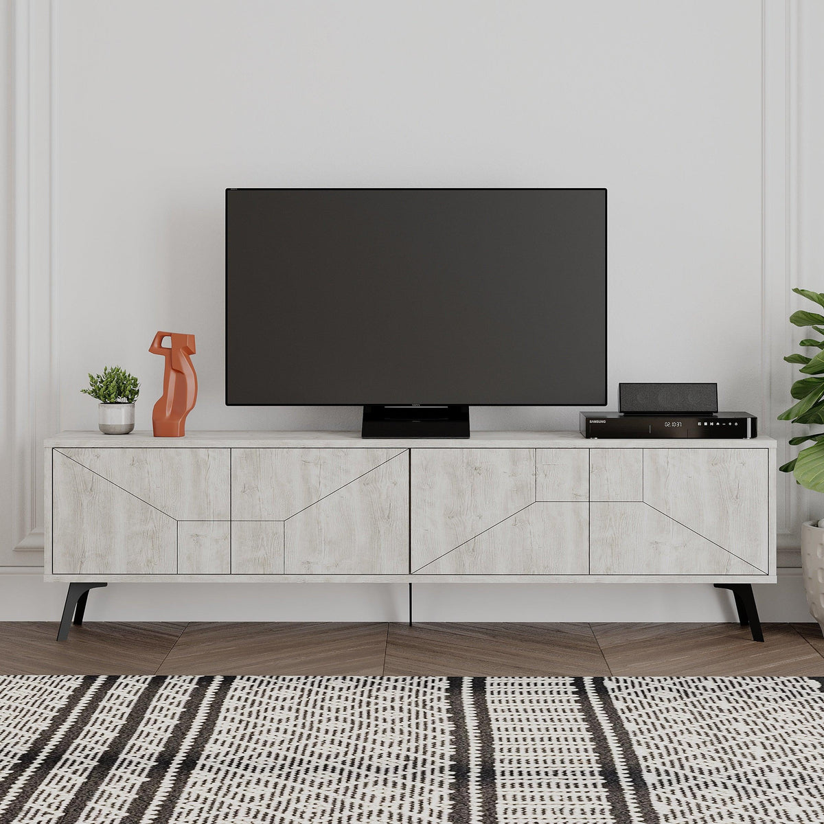 Dune Modern TV Stand With Storage Cabinet 180cm