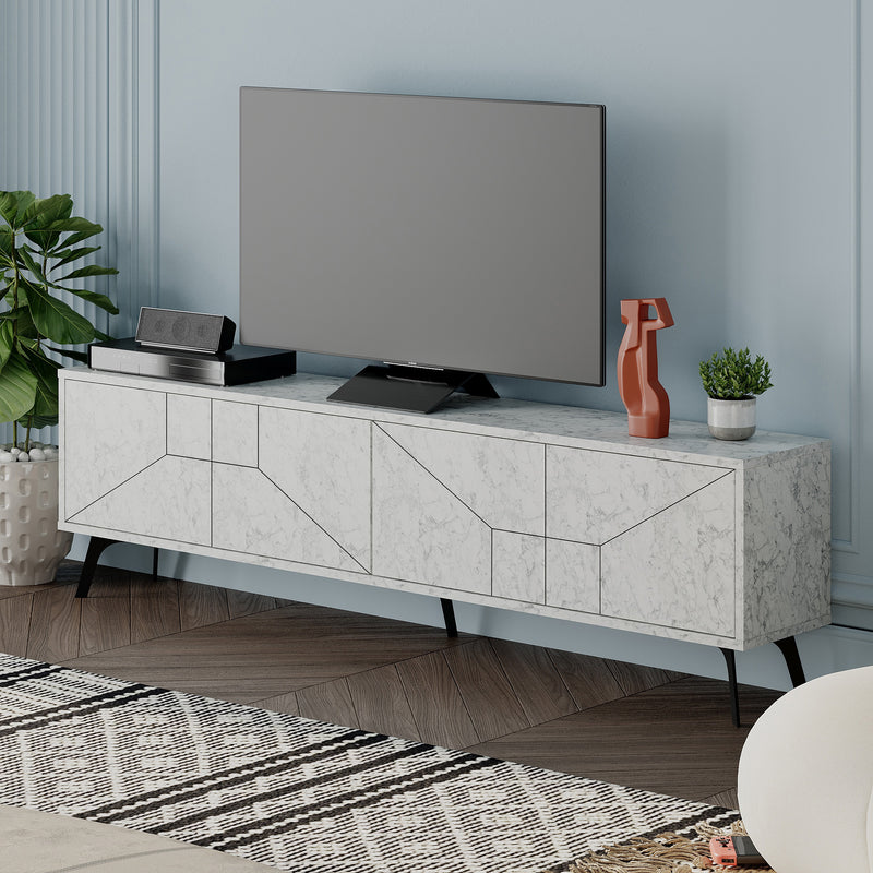 Dune TV Stand 180cm – styled in living room – Decortie
