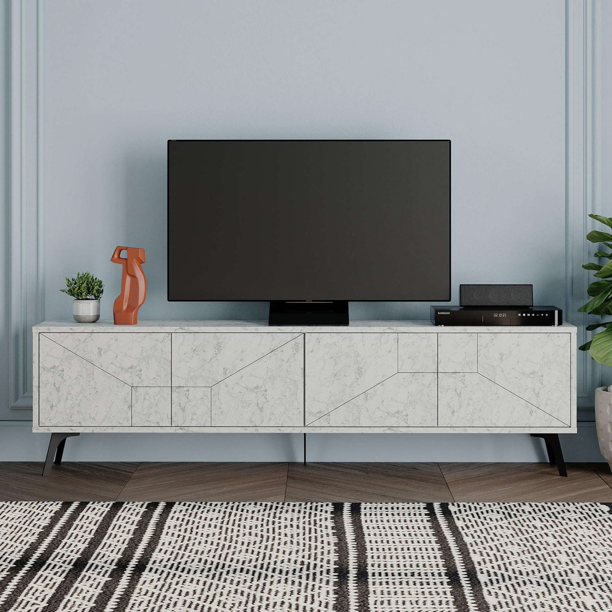 Dune Modern TV Stand With Storage Cabinet 180cm