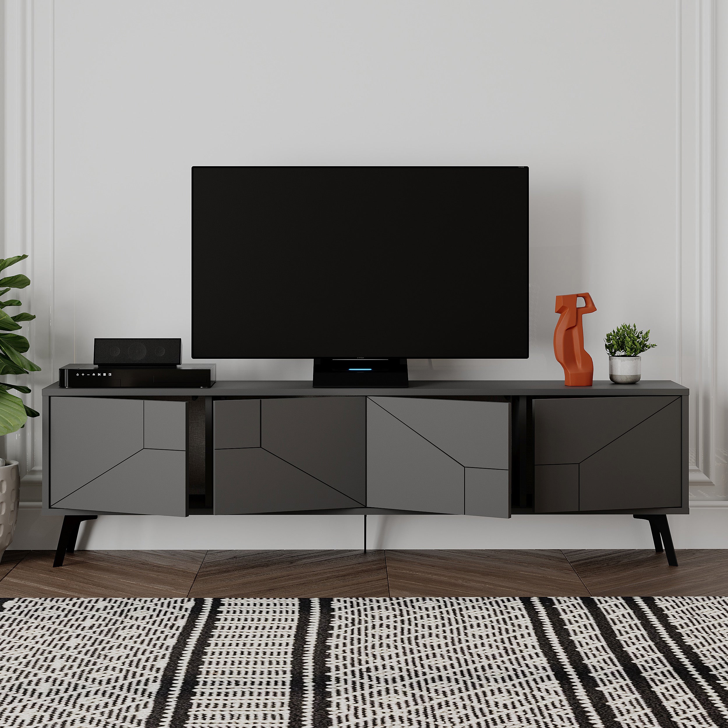 Dune TV Stand 180cm with open storage – Decortie