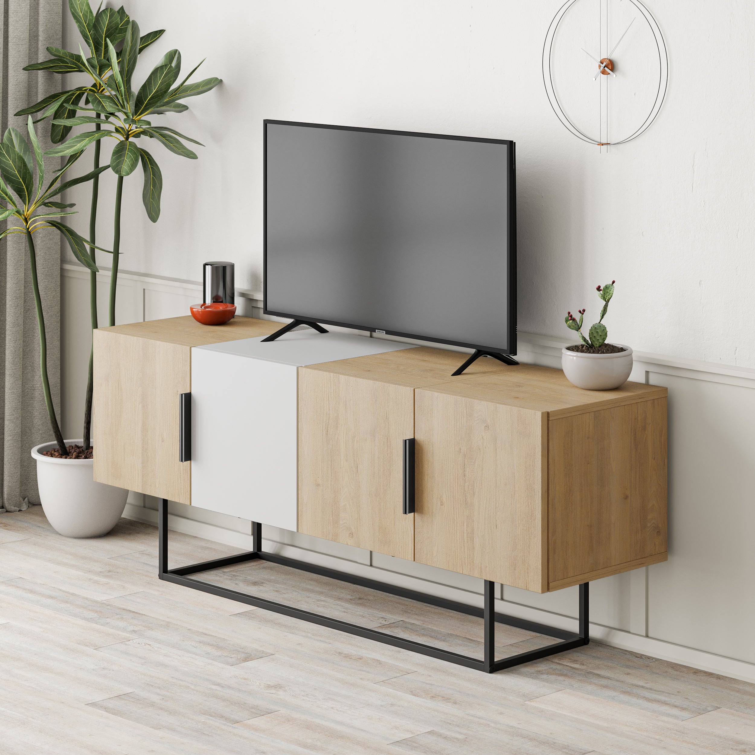 Tontini Modern TV Stand Multimedia Centre - Decortie