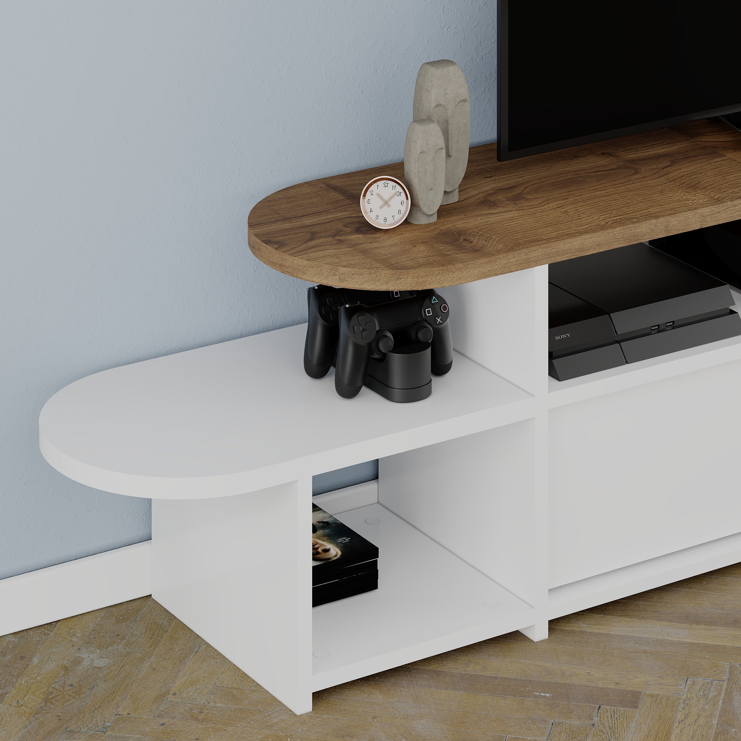 Lyra Modern TV Stand Multimedia Centre TV Unit With Storage Cabinet 167cm - Decortie