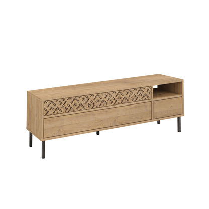 Heaton Modern TV Stand Multimedia Centre TV Unit With Storage Cabinet 144.6cm