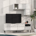 Heaton Modern Tv Unit With Storage And Wall Shelf 144.6cm – Ancient White