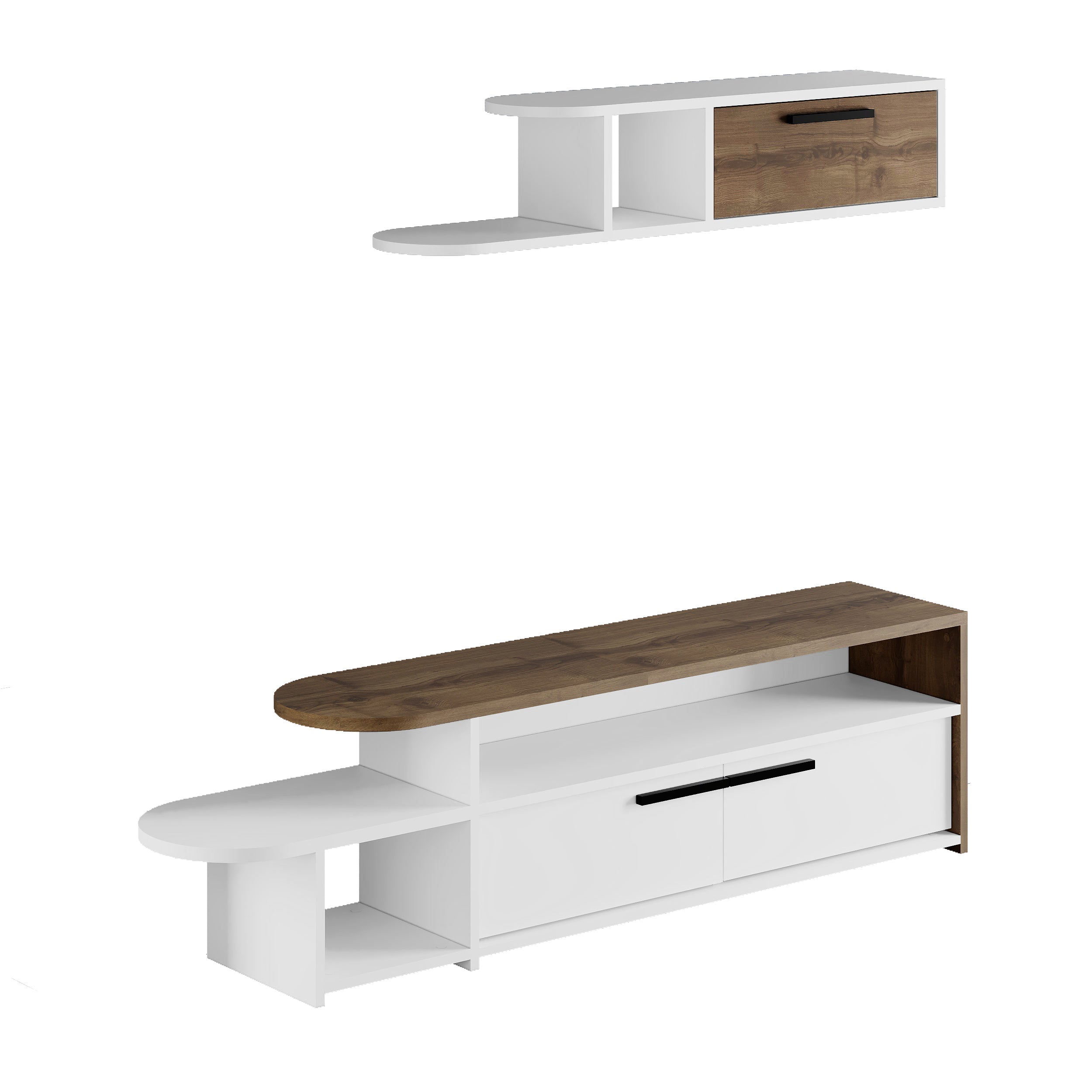 Lyra Modern TV Stand Multimedia Centre TV Unit With Storage Cabinet 167cm - Decortie