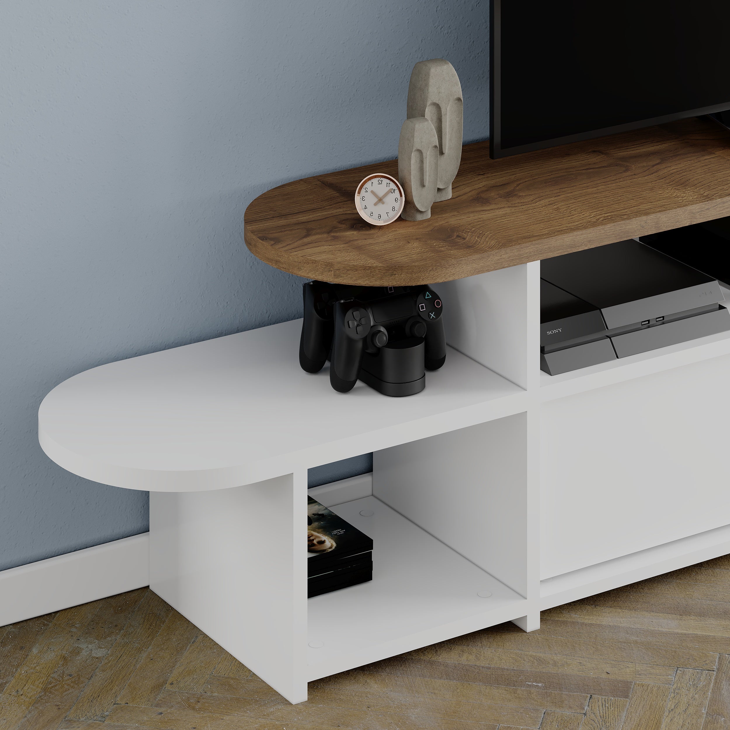 Lyra Modern TV Stand Multimedia Centre TV Unit With Storage Cabinet 167cm - Decortie