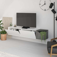 Aulos Modern Floating TV Stand Multimedia Centre With Storage