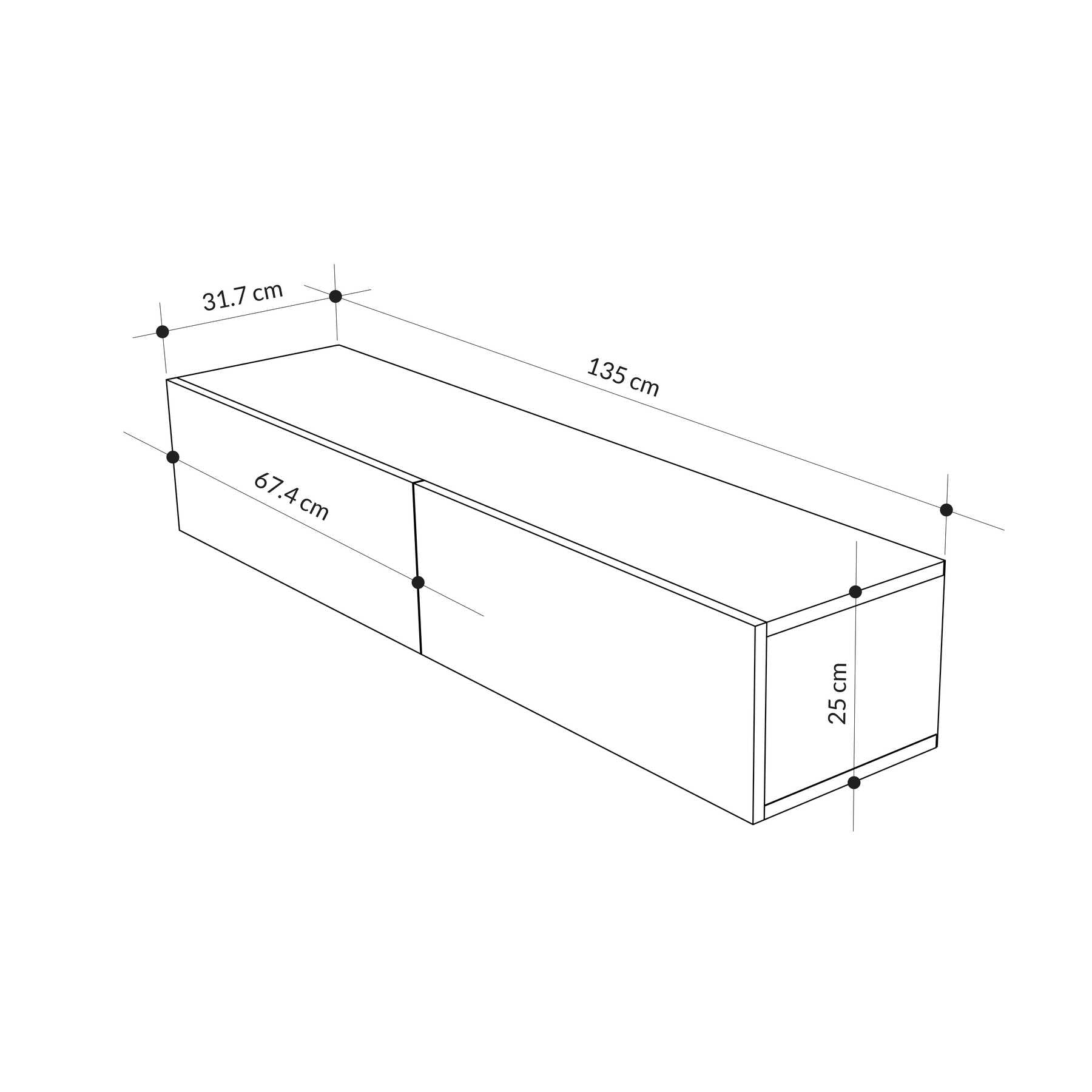 Francy Modern Tv Unit Wall Mounted 135