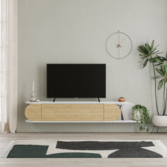Tone Modern TV Stand Multimedia Centre With Storage Cabinet 180cm - Decortie