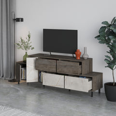 Hermes Modern TV Stand Multimedia Centre With Storage Cabinet 171.2 cm - Decortie