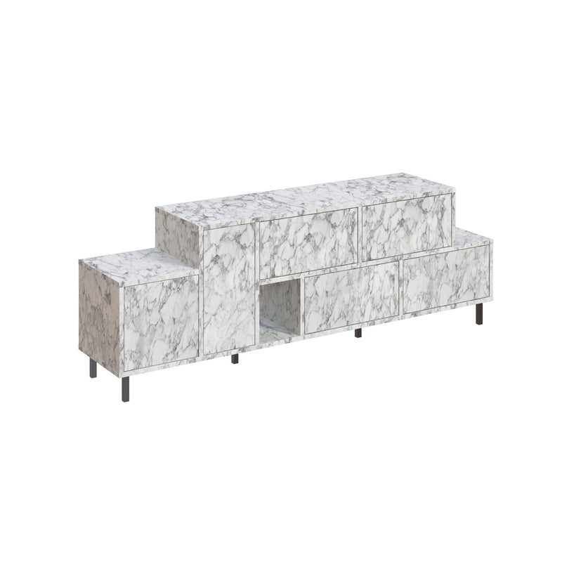 Hermes Modern TV Stand Multimedia Centre With Storage Cabinet 171.2 cm - Decortie