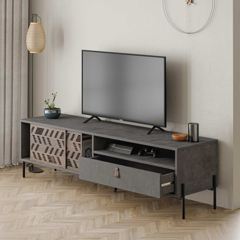 Dionysos Modern TV Stand Multimedia Centre TV Unit With Storage Cabinet 170cm - Decortie