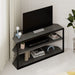 Echo Corner TV Stand – Compact Corner Unit for TVs with Storage Shelves for Living Rooms or Flats – Retro Grey