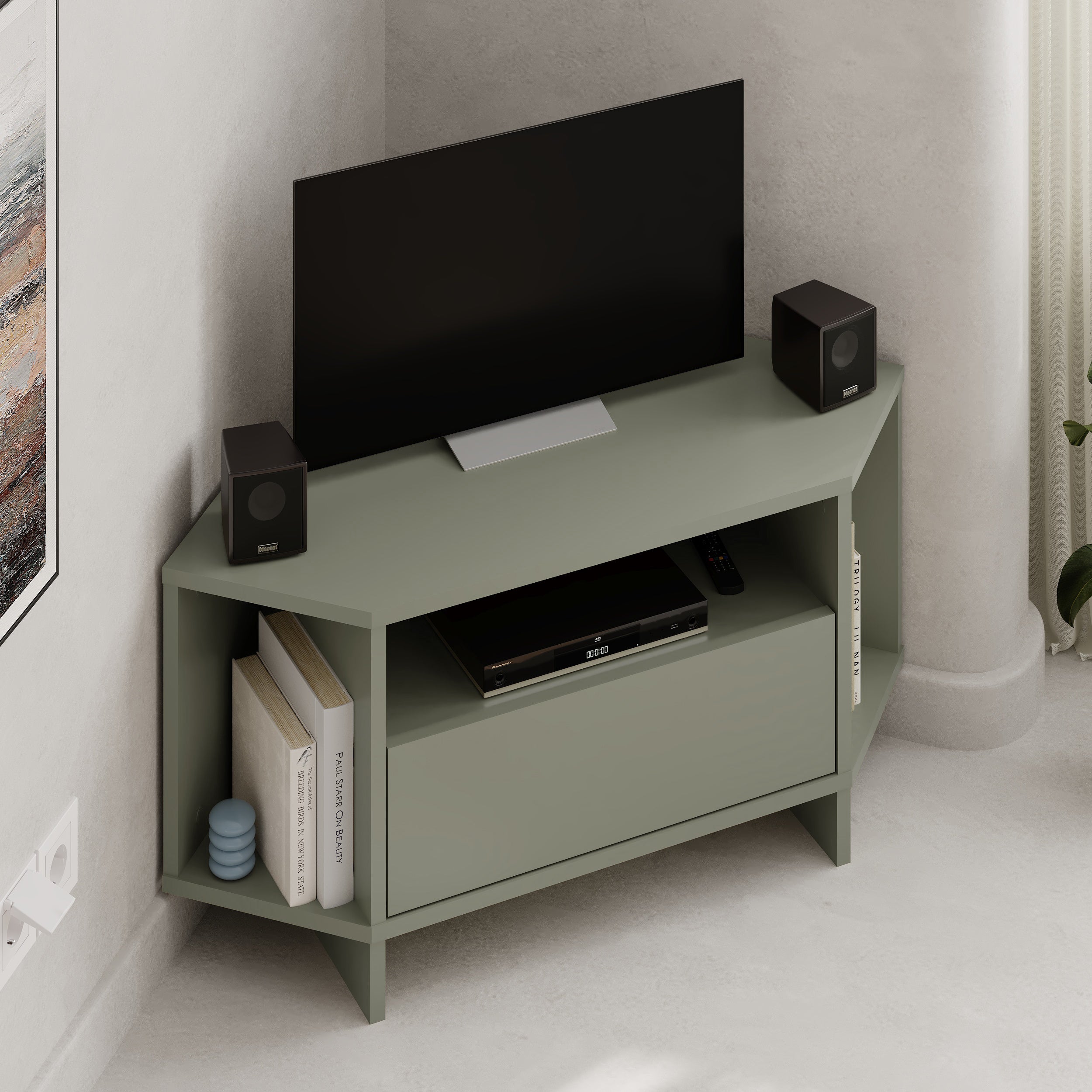 Decortie Modern Viva Corner TV Unit