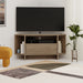 Modern Viva Corner TV Unit – Compact Corner Stand with Shelves & Cabinet for 40-Inch TVs – Natural Oak
