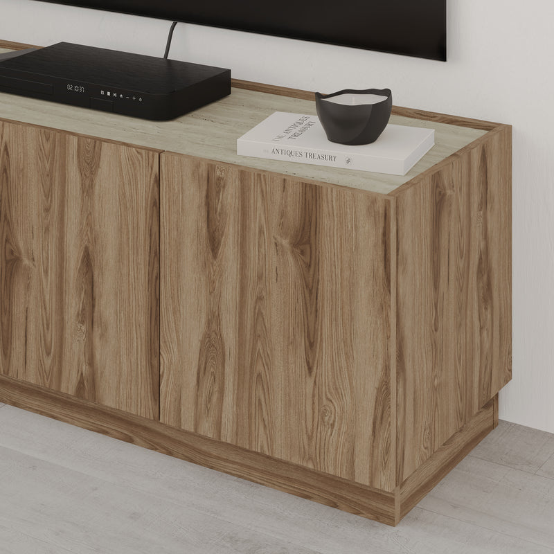 Dione TV Stand Oak & Travertine Effect 120cm - view 2