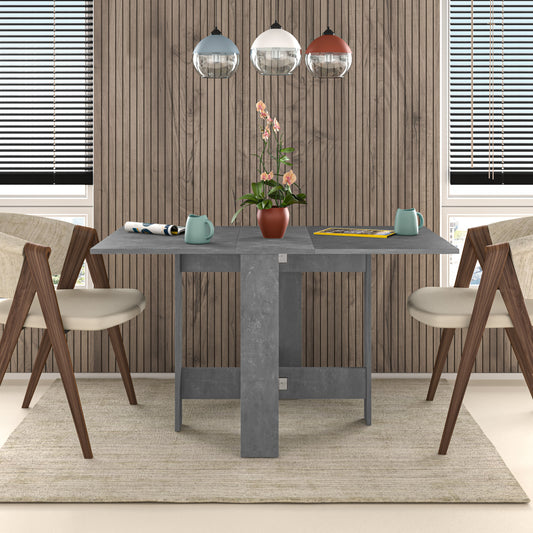 Artemio Dining Table – Foldable – Retro Grey Finish