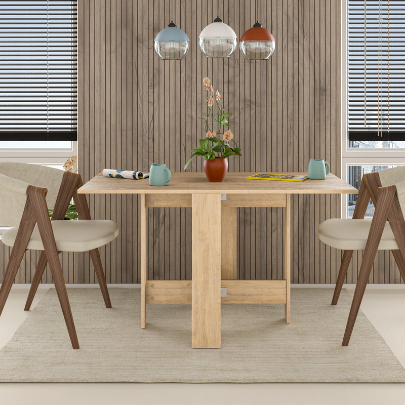 Artemio Dining Table – Foldable – Sapphire Oak Finish