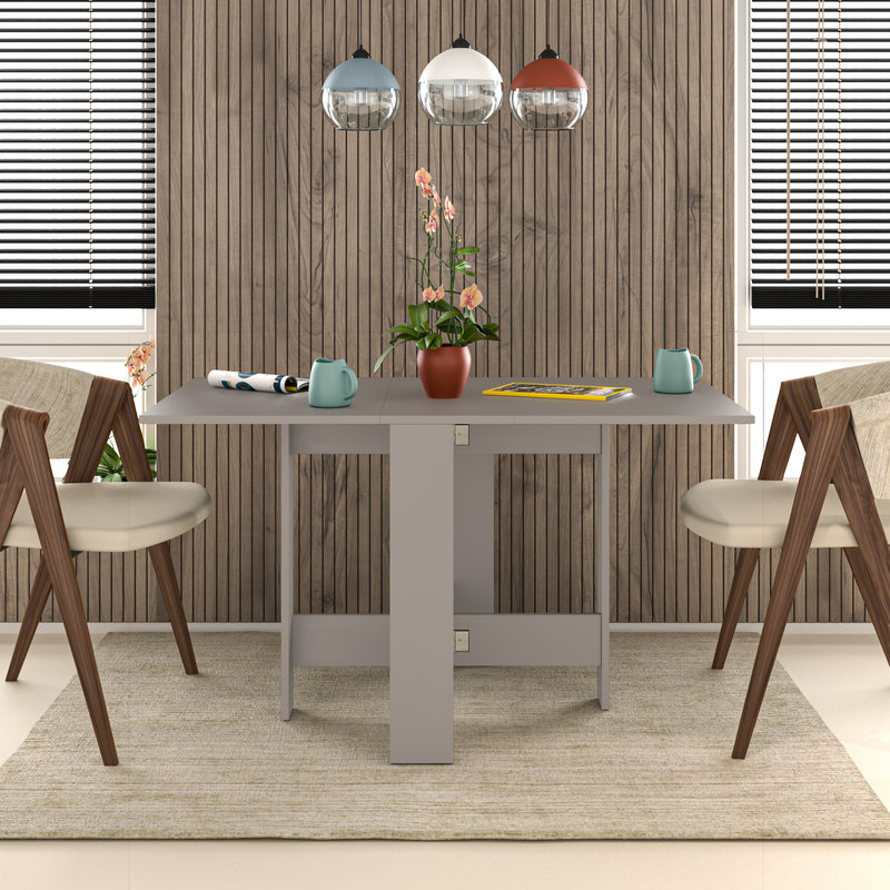 Artemio Dining Table – Foldable – Light Mocha Finish