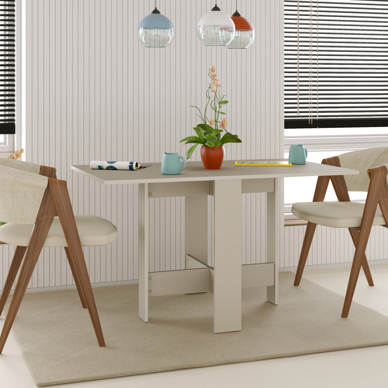 Artemio Dining Table - Foldable - Sandstone Finish