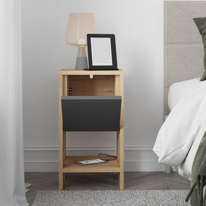 Ema Modern Bedside Table 30cm Width Bedroom Furniture