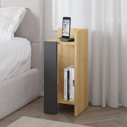 Elos Modern Bedside Table Right Module 25cm Narrow