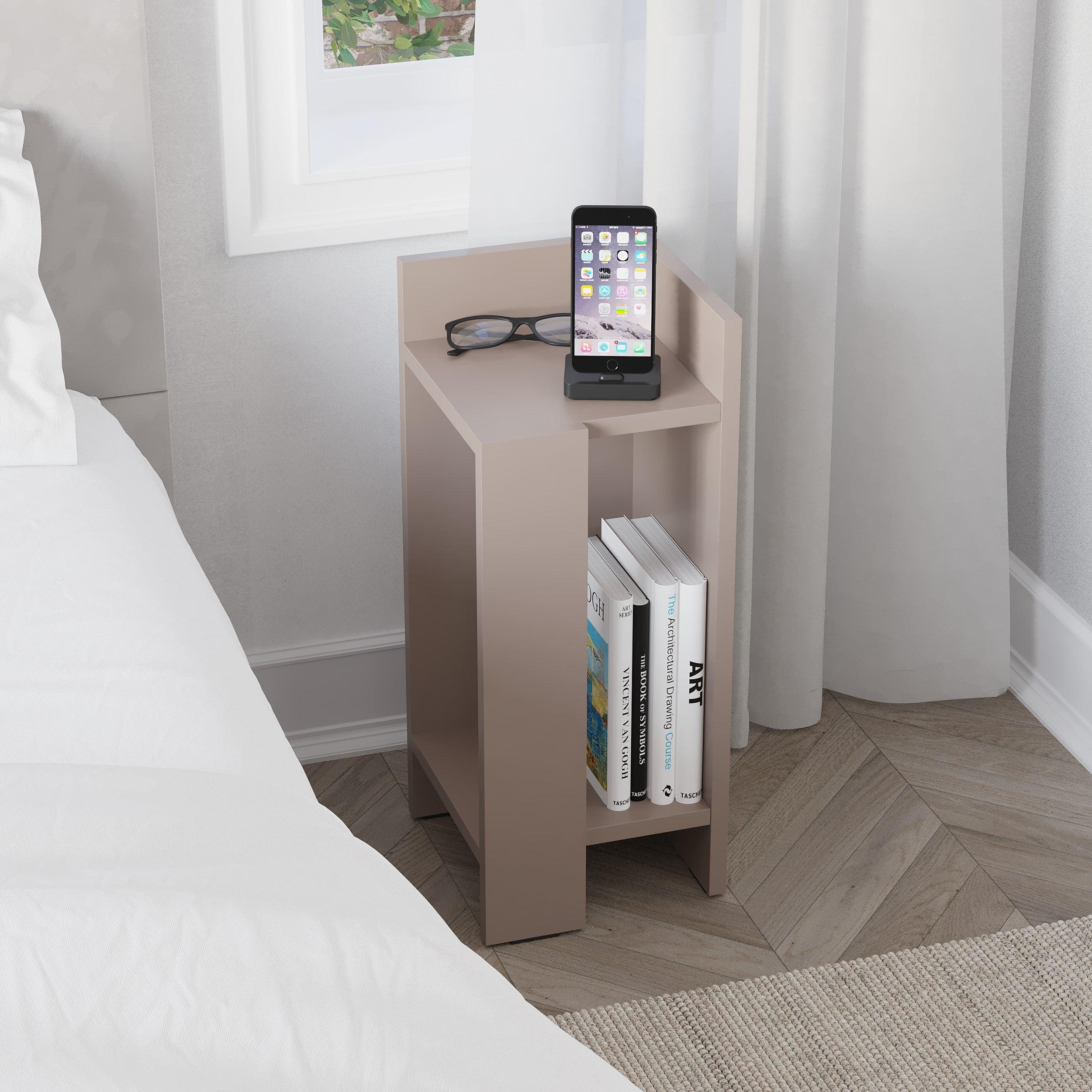 Elos Modern Bedside Table Right Module 25cm Narrow - Decortie