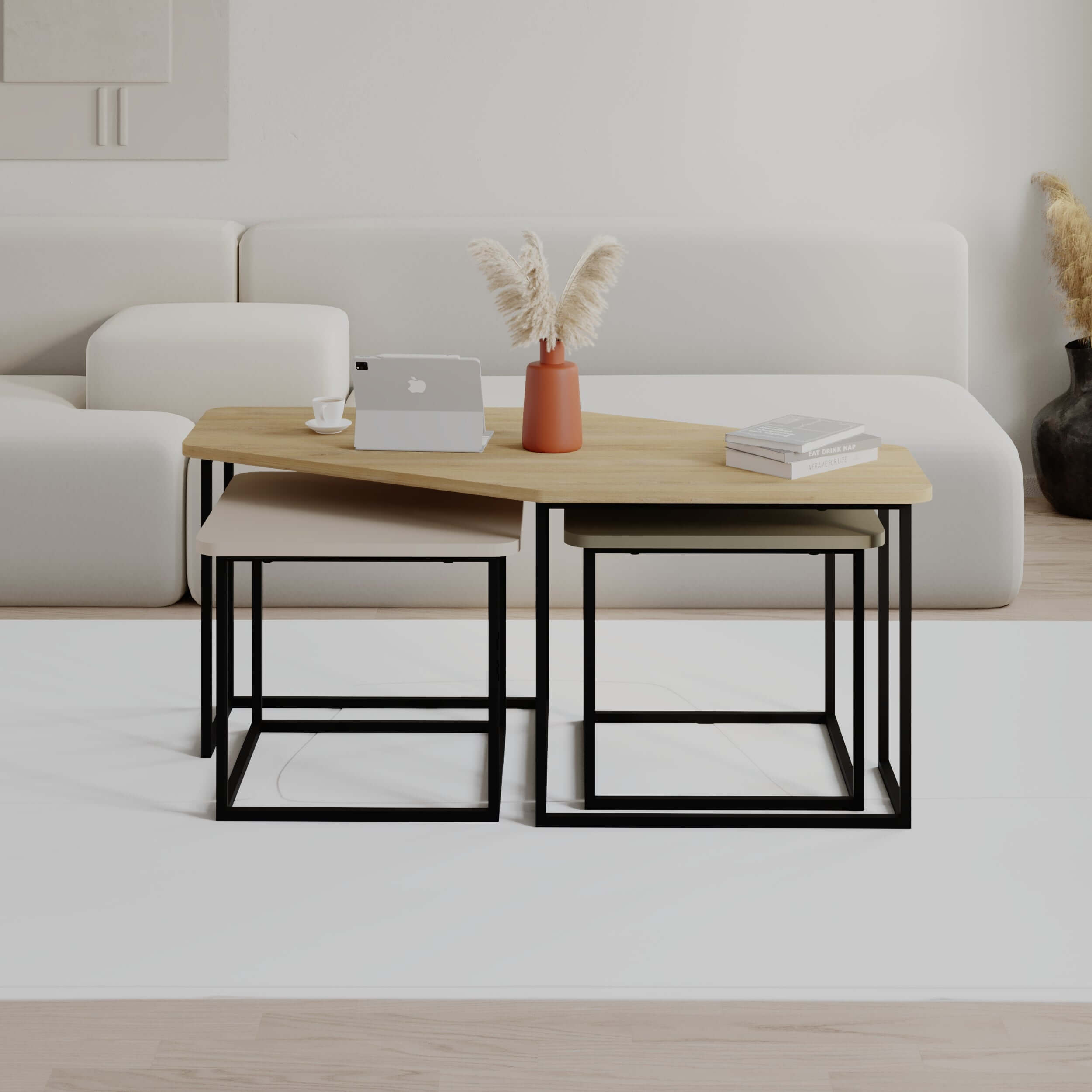 Nesty Modern Coffee Table 3 Pieces