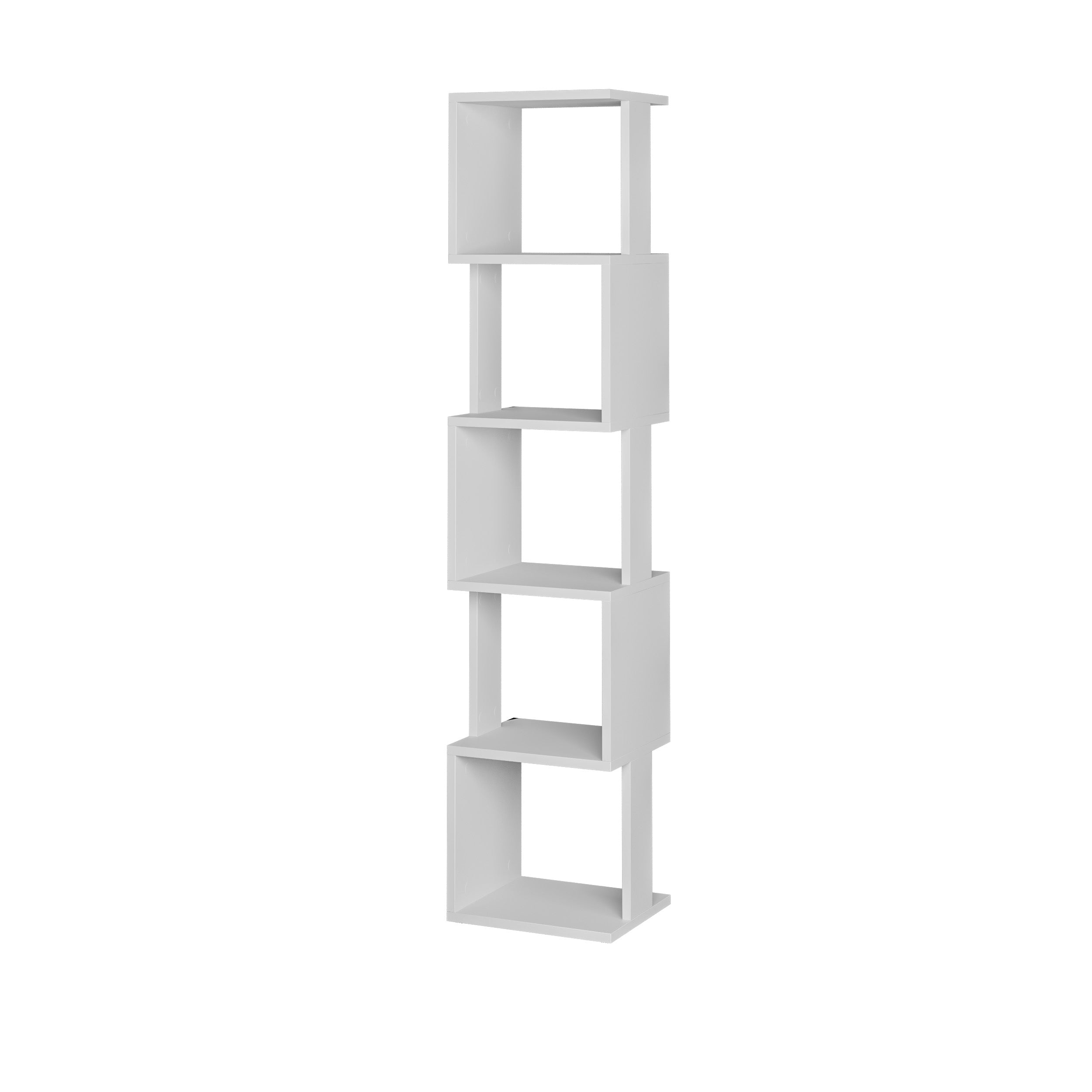 Piri Modern Bookcase Display Unit Tall 161cm - Decortie
